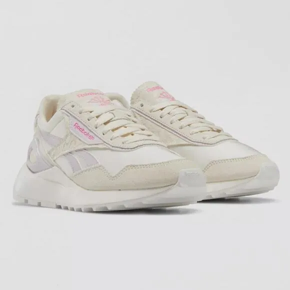 Reebok CL Legaxy AZ Women Shoes Size 8 Running Sneakers White Purple Pink GZ3635