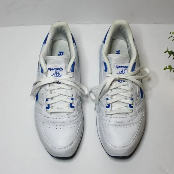 REEBOK Classic EG7936 White Blue Sneaker‎ Shoes 9