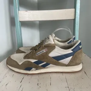 Reebok Classic Leather Brown Vector Navy Men's Size 11 1Y3501 Sneakers Shoes