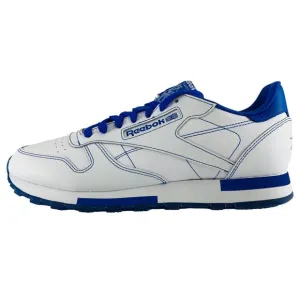 Reebok Classic Leather White Blue Sneakers, New Men's Shoes GW0149
