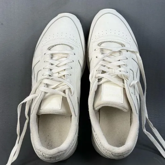 Reebok Classic Leather Speckle White Black sneaker shoes men’s size 11