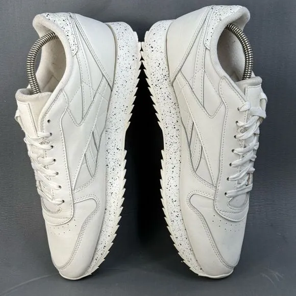Reebok Classic Leather Speckle White Black sneaker shoes men’s size 11