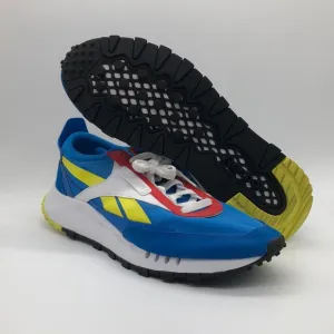 Reebok Classic Legacy Sneakers Dynamic Blue Yellow Shoes 420FY7429 USED Size 14