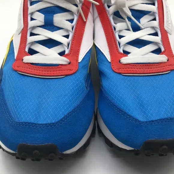 Reebok Classic Legacy Sneakers Dynamic Blue Yellow Shoes 420FY7429 USED Size 14