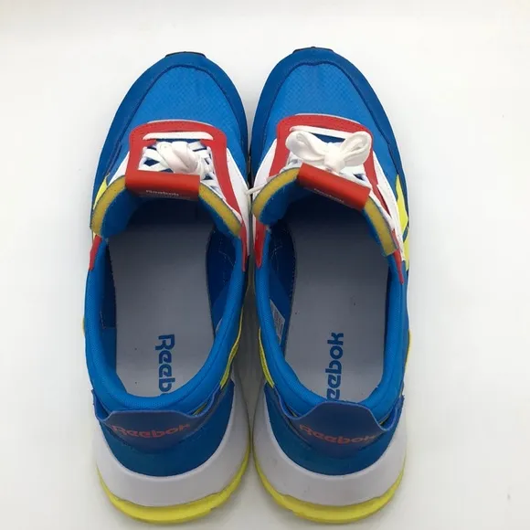 Reebok Classic Legacy Sneakers Dynamic Blue Yellow Shoes 420FY7429 USED Size 14