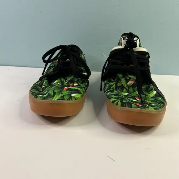 Reebok Classic Sneakers Men's Size 10 Green Black Plant Leaves Low V67161 NEW