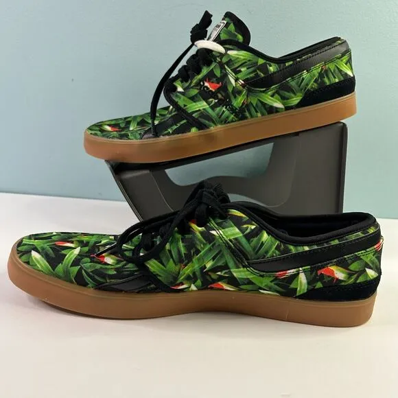Reebok Classic Sneakers Men's Size 10 Green Black Plant Leaves Low V67161 NEW