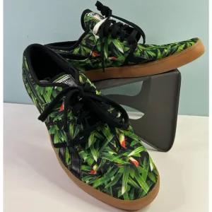 Reebok Classic Sneakers Men's Size 10 Green Black Plant Leaves Low V67161 NEW