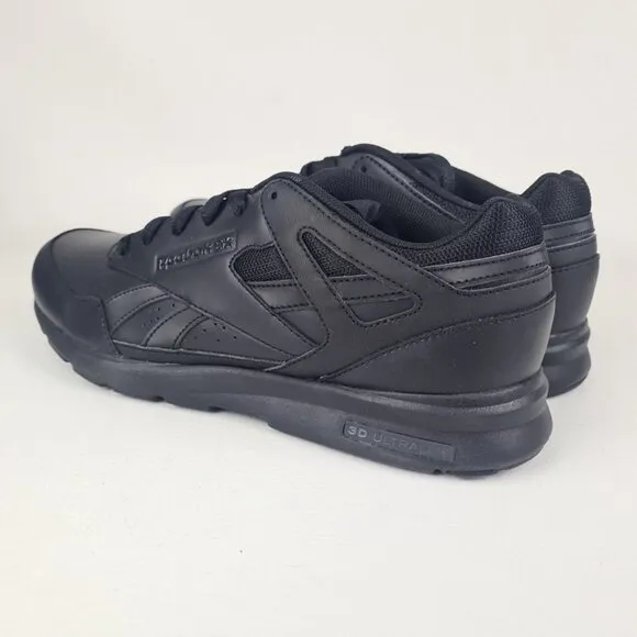 Reebok Record Mile Classic Leather Men's Sneakers Black Running