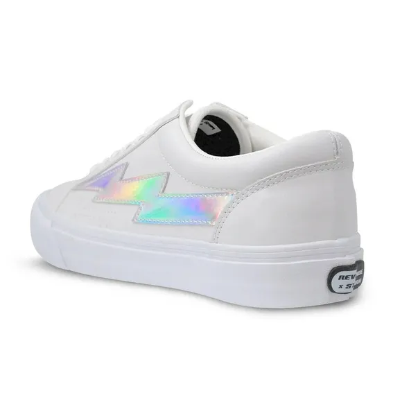 Revenge X Storm Old Skool |  Bolt White/ Silver| LIMITED EDITION | NEW👟🩶👟