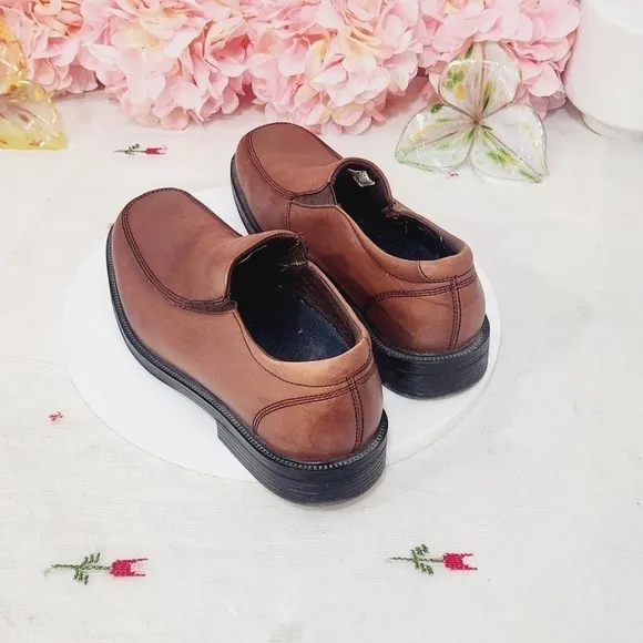 Rockport Real Capital Brown Leather Loafers Men's Shoes Size: 8.5