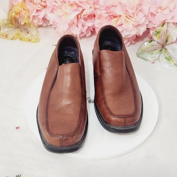Rockport Real Capital Brown Leather Loafers Men's Shoes Size: 8.5