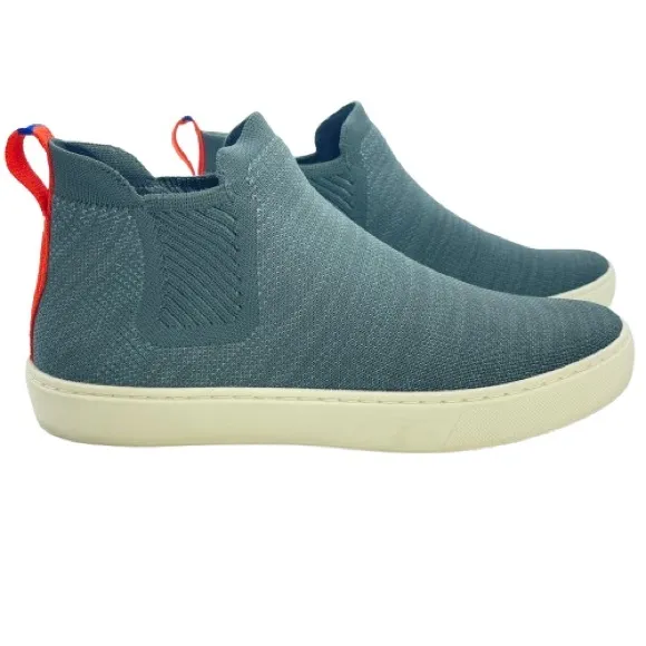Rothy's Gray ‘The Chelsea’ Women's Melange Knit Pull On Ankle Boots | Size: W8
