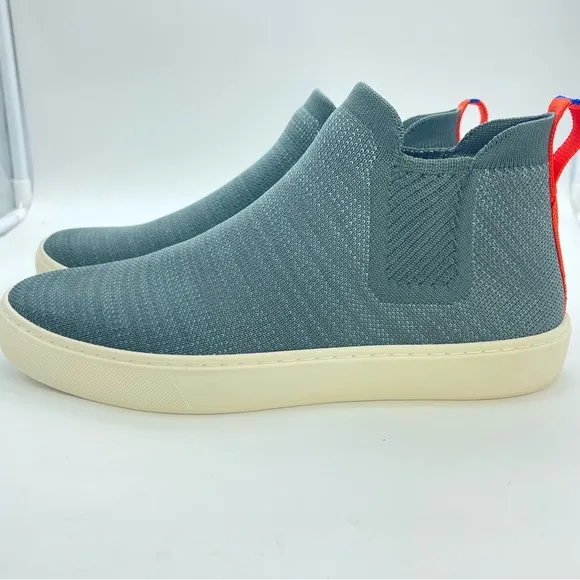 Rothy's Gray ‘The Chelsea’ Women's Melange Knit Pull On Ankle Boots | Size: W8