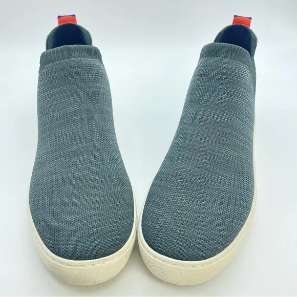 Rothy's Gray ‘The Chelsea’ Women's Melange Knit Pull On Ankle Boots | Size: W8