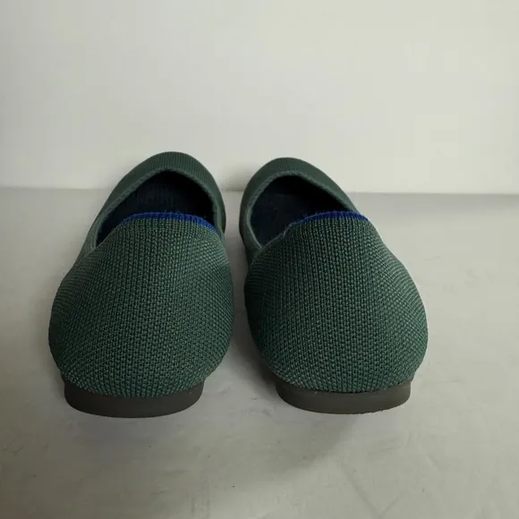 Rothy's The Flat Retired Emerald Green Rounded Toe Size 6