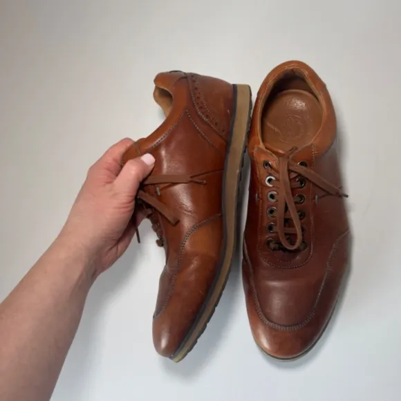 Royal Albatross Shoes Men's Size 10 Brown Golf Leather Country Club Prep
