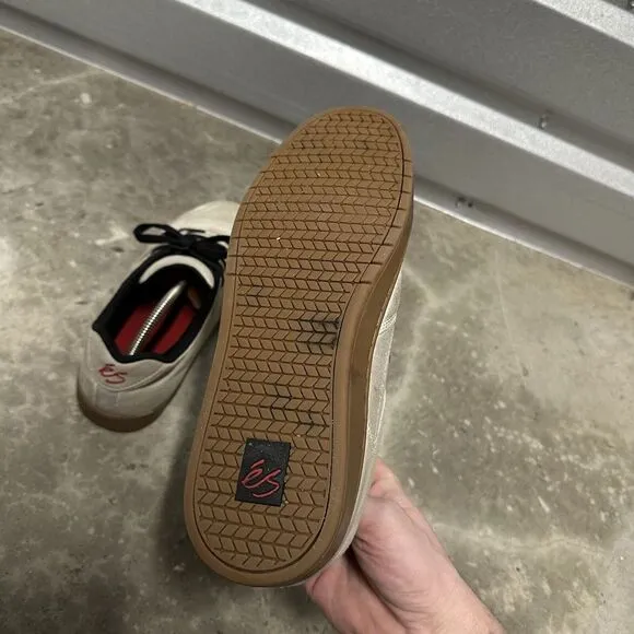 éS Accel Slim‎ Skateboard Shoes Men's Size 9.5 Tan ES Rare Ever Stitch