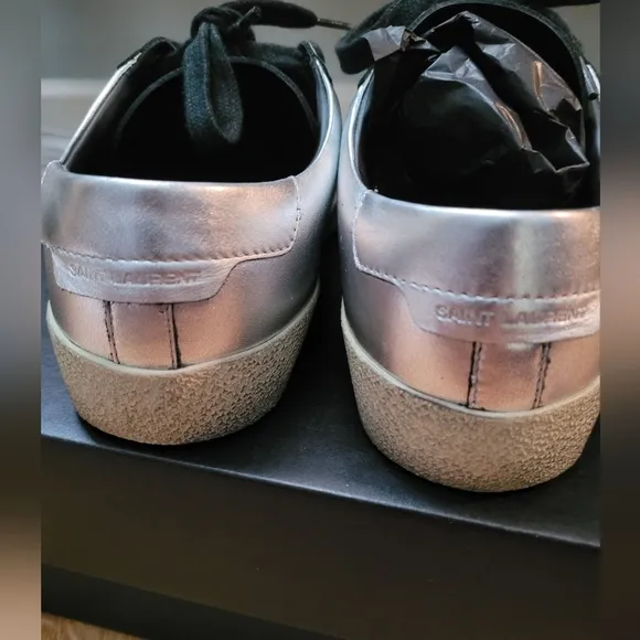 Saint Laurent  Court Classic shoes metallic silver **Read details**