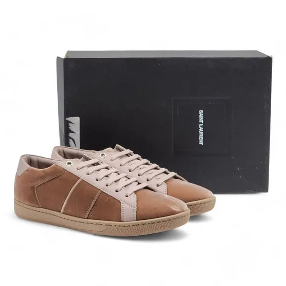 Saint Laurent Court Classic Sneakers - Velvet - Pink 37 (7 US) $750