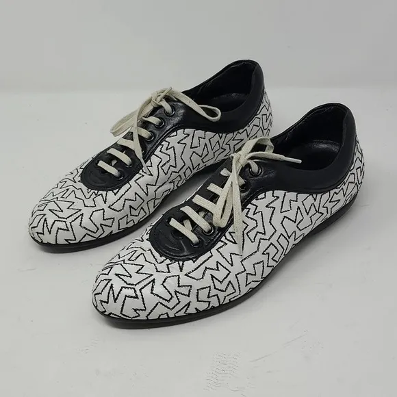 Salvatore Ferragamo For  Yohji Yamamoto Lala Sneakers Black And White Size 7