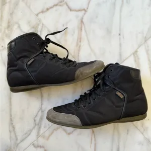 Salvatore Ferragamo Hi-Sneakers US7 Black Cordura Nylon TV 19179 Z18GU Men 11 EE