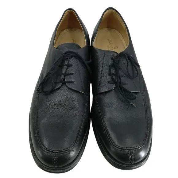 Sandro Moscoloni Mens Black Leather Lace Up Dress Shoes Size 13EEE Oxford