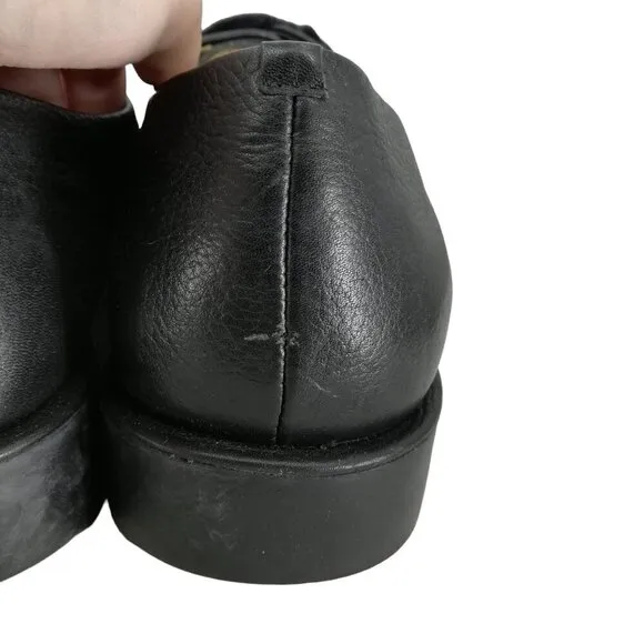 Sandro Moscoloni Mens Black Leather Lace Up Dress Shoes Size 13EEE Oxford