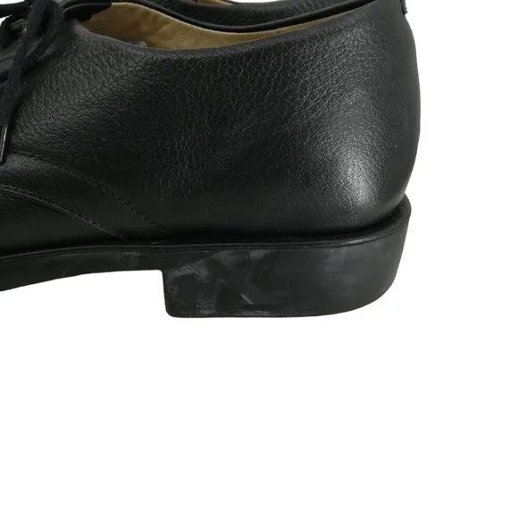 Sandro Moscoloni Mens Black Leather Lace Up Dress Shoes Size 13EEE Oxford