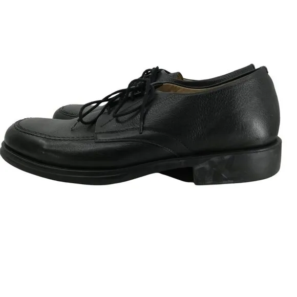 Sandro Moscoloni Mens Black Leather Lace Up Dress Shoes Size 13EEE Oxford