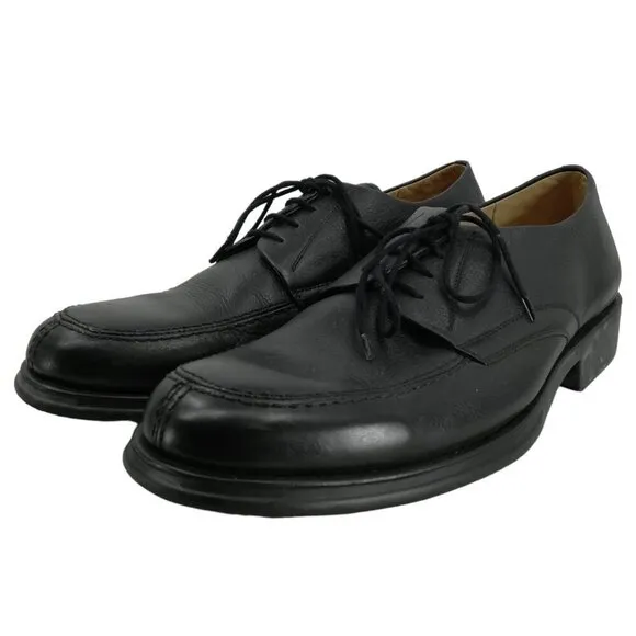 Sandro Moscoloni Mens Black Leather Lace Up Dress Shoes Size 13EEE Oxford