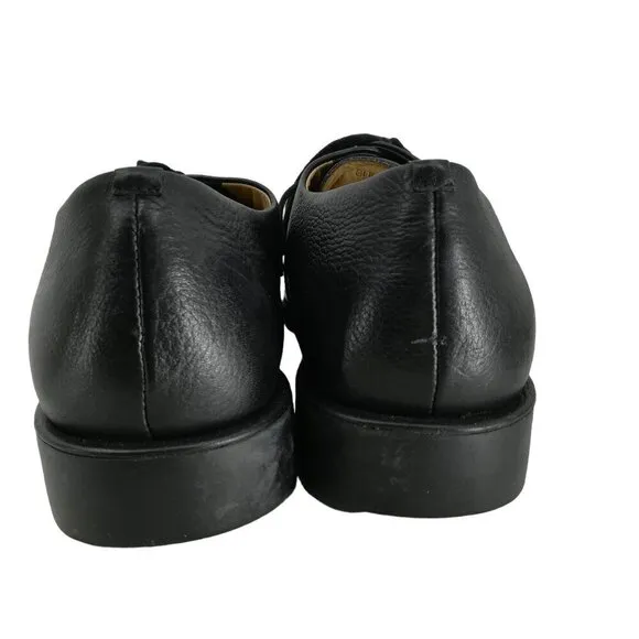 Sandro Moscoloni Mens Black Leather Lace Up Dress Shoes Size 13EEE Oxford