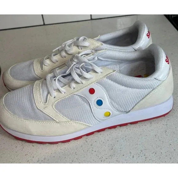 Saucony Mens Lace-Up Athletic Running Shoes S70536-1 White Sz 13