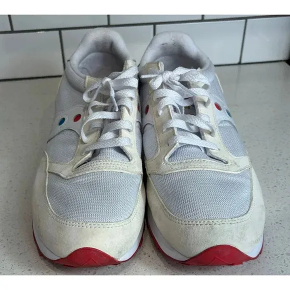 Saucony Mens Lace-Up Athletic Running Shoes S70536-1 White Sz 13