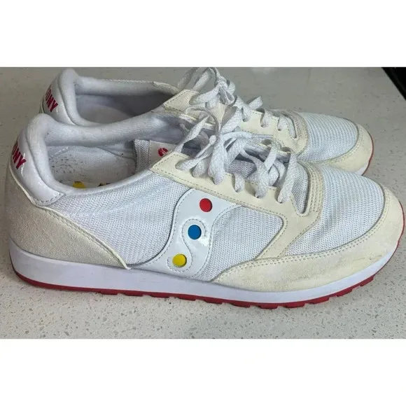 Saucony Mens Lace-Up Athletic Running Shoes S70536-1 White Sz 13