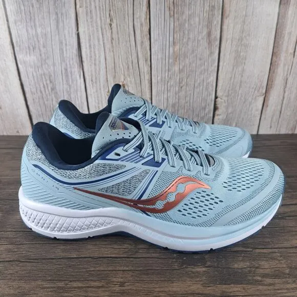Saucony Omni 19 Running Shoes Women's Sz 9.5 Sky Storm (VGC)