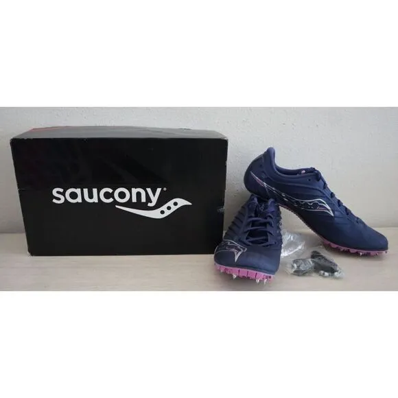 Saucony S19055-33 Women's Sz 9B Indigo/Grape Spitfire 5 Racing Shoes