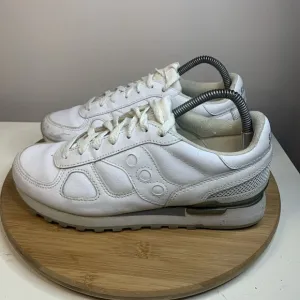 Saucony Shadow Mens Size 8 Running Shoes White Vintage Classic Sneakers