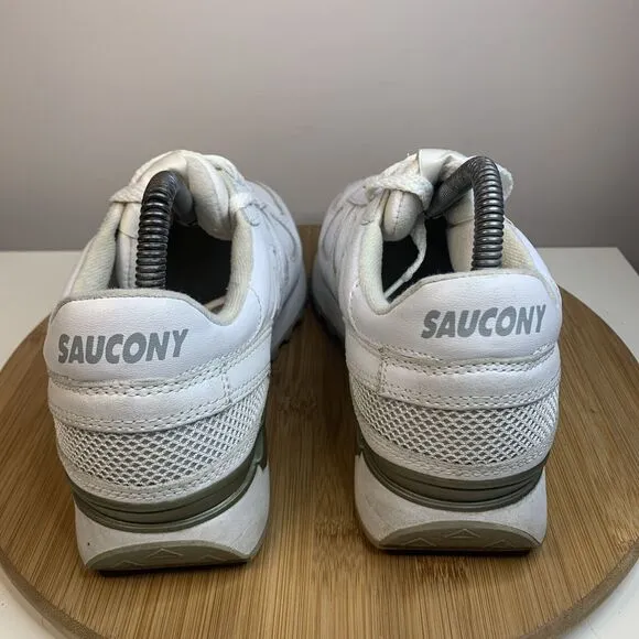 Saucony Shadow Mens Size 8 Running Shoes White Vintage Classic Sneakers