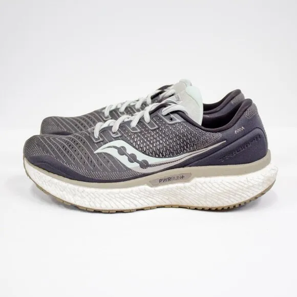 Saucony Women’s Triumph 18, Gray Running Shoes, Size 7.5