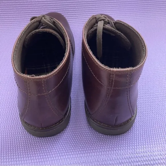 Sebago Leather Chukka Boots Lace-Up Dark Brown Men US 12