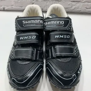 Shimano SH-WM50 Women Size 38 Mountain Bike Cycling Shoes SPD black EUC