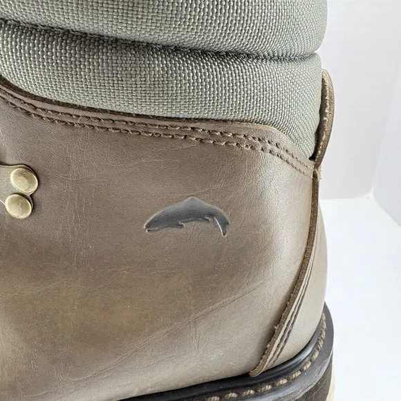 Simms Freestone Wading Boots Men's 10 Fly Fishing Brown Leather Felt Sole
