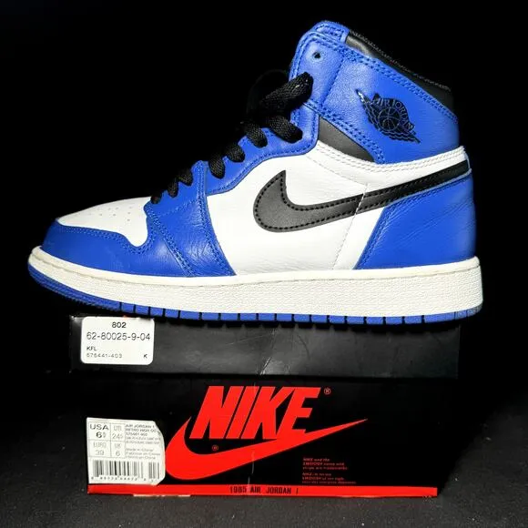 Size 6.5 - Nike Air Jordan 1 Retro High OG BG Game Royal 2018 Shoes