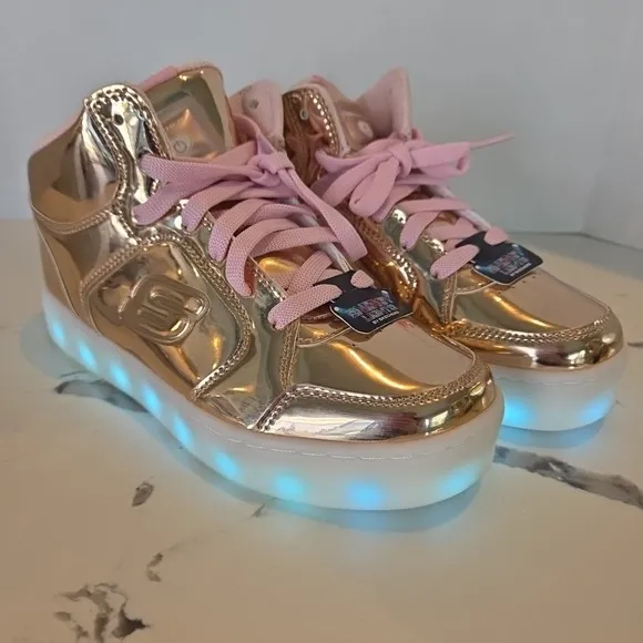 Skechers Kids' Energy Lights-Dance-n-Dazzle Sneaker Size 3.5