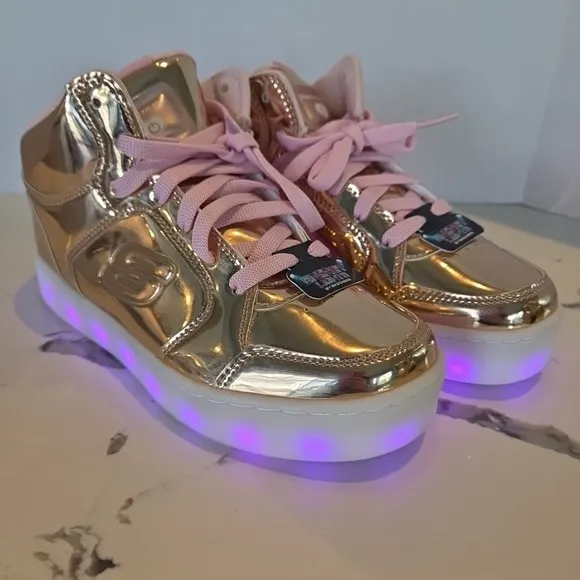 Skechers Kids' Energy Lights-Dance-n-Dazzle Sneaker Size 3.5