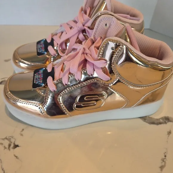 Skechers Kids' Energy Lights-Dance-n-Dazzle Sneaker Size 3.5