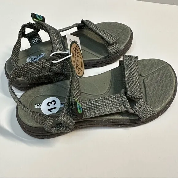 Skechers Kids Walking, Hiking, Trail sandals, Size 13, Olive‎ Green