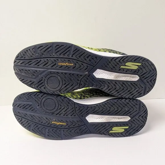 Skechers Viper Court Pickleball Shoes, Yellow/Navy, Men's 9.5 M
