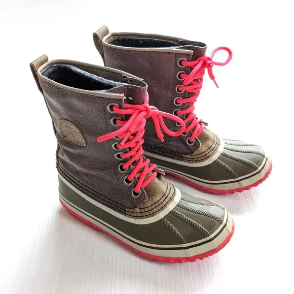 SOREL 1964 Premium Lace-up Waterproof Duck Boots size 5